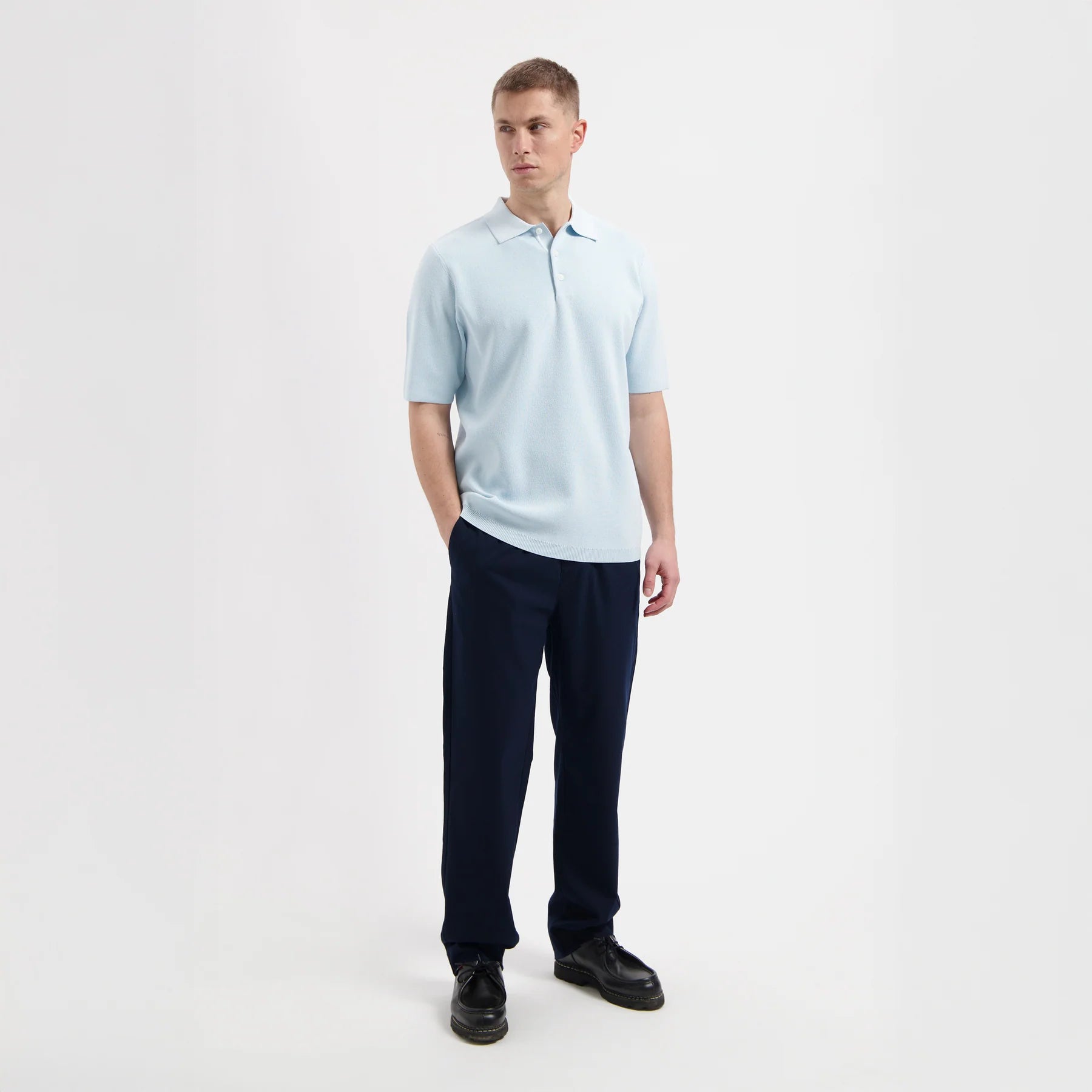 LAW OF THE SEA TIDE MILANO KNITTED POLO Nantucket Breeze