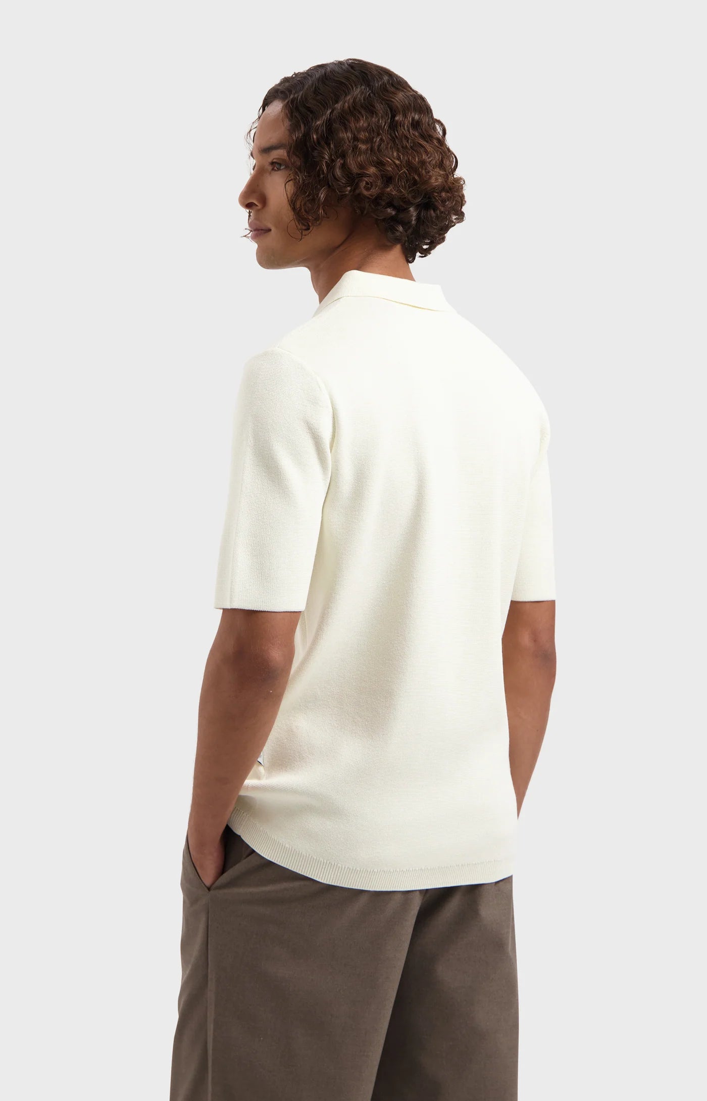 LAW OF THE SEA TIDE MILANO KNITTED POLO Cocunut Milk