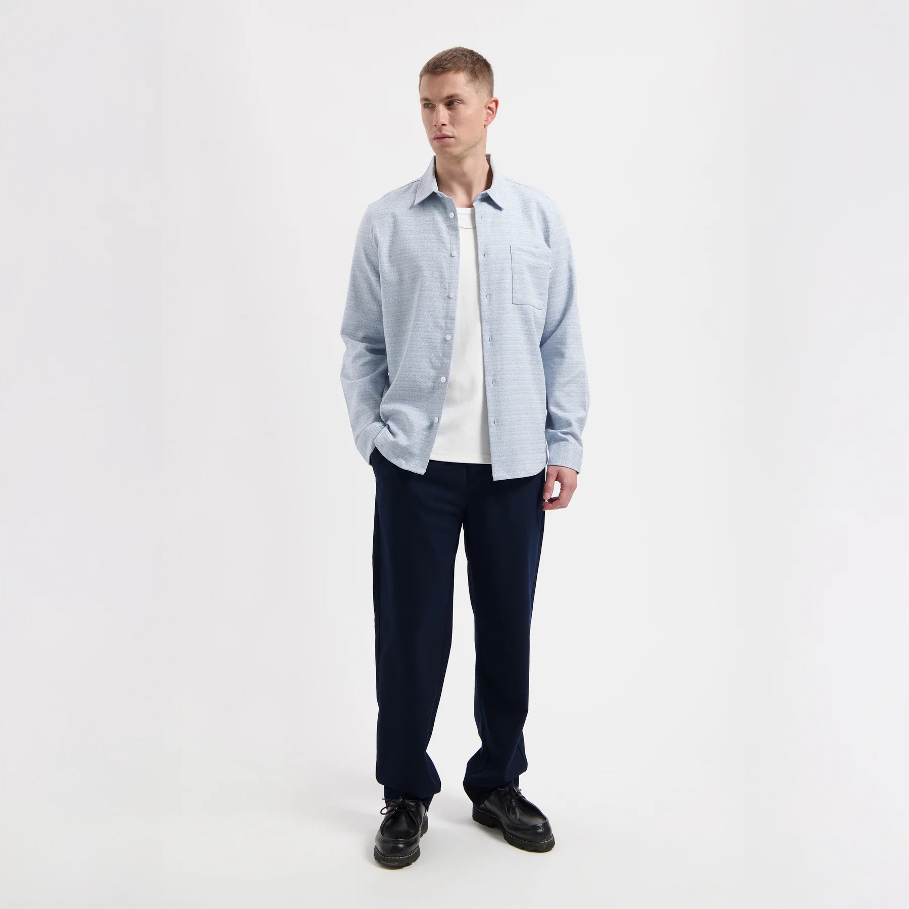 LAW OF THE SEA LORCAN STRUCTURED SHIRT Nantucket Breeze