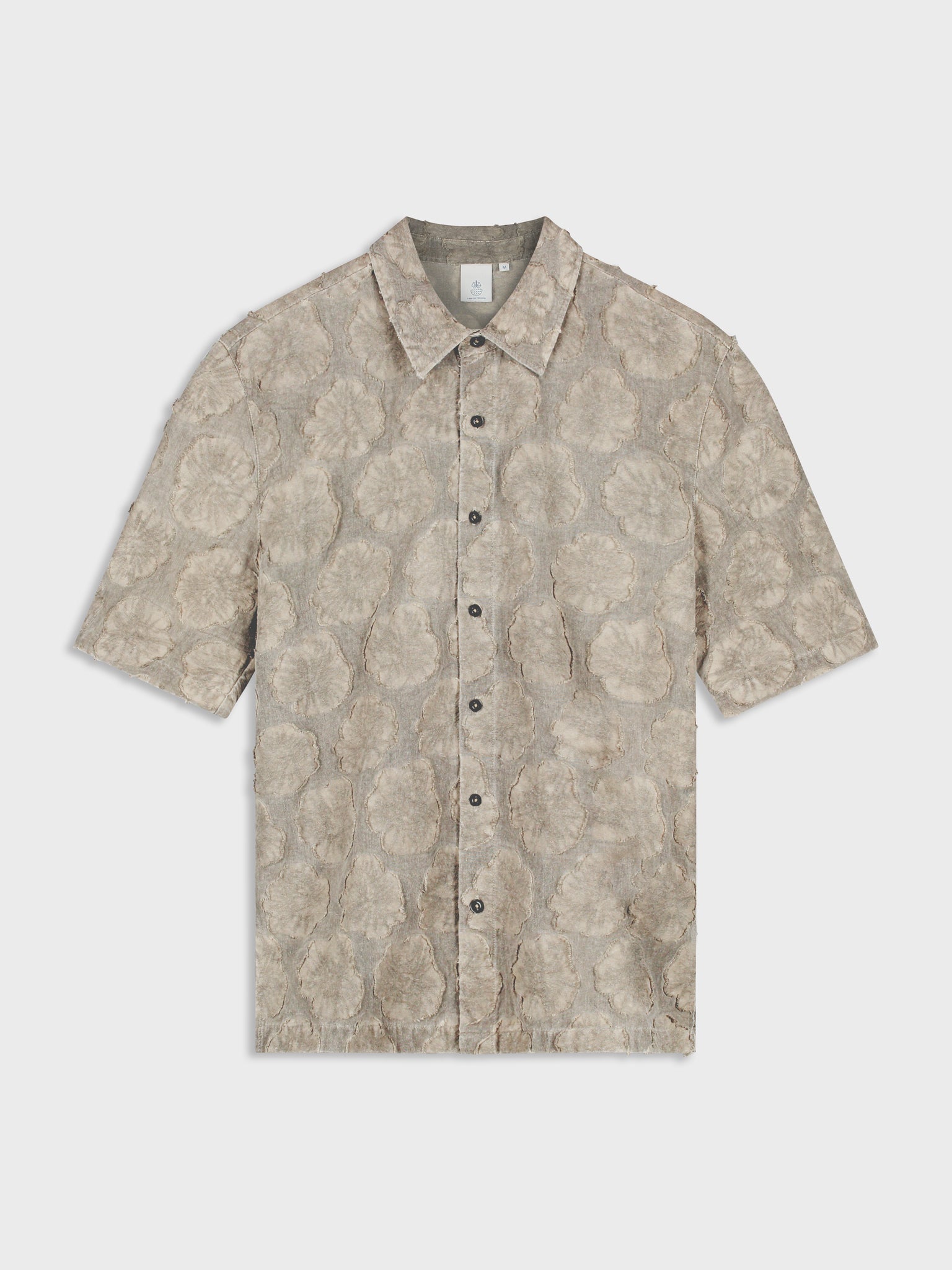 LAW OF THE SEA COMBRIT GARMENT DYED JACQUARD SHIRT Walnut