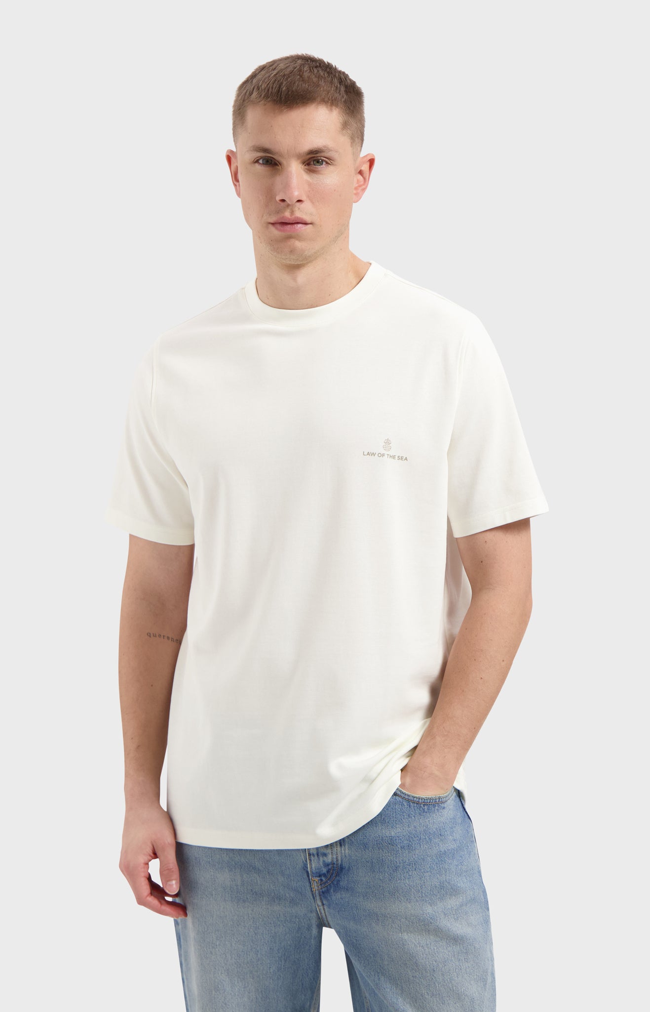 LAW OF THE SEA LAW T-SHIRT LOGO T-SHIRT Coconut Milk