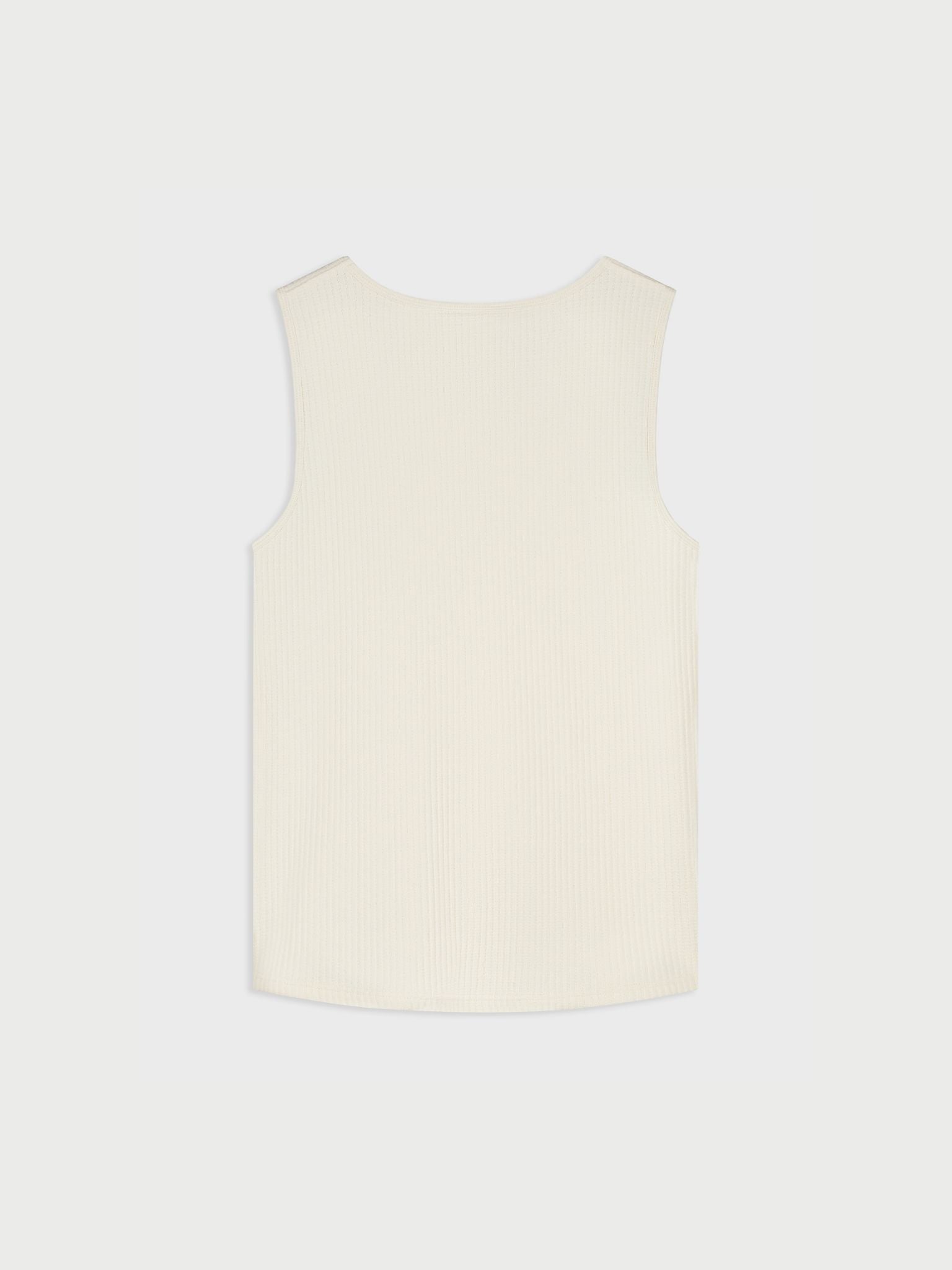 LAW OF THE SEA THALOR RIBBED SINGLET Coconut Milk