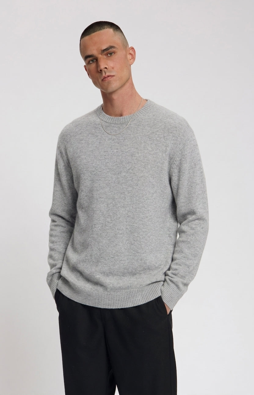 LAW OF THE SEA DANU KNITTED CREWNECK Grey Melange