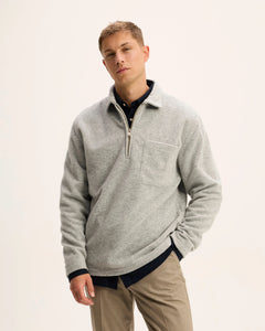 GOOD PEOPLE LEO POLO COLLAR SWEATER Grey Melange