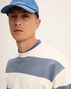GOODPEOPLE Lien striped sweater Mid Blue