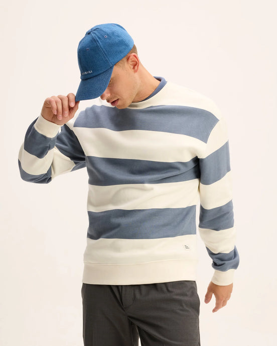 GOODPEOPLE Lien striped sweater Mid Blue