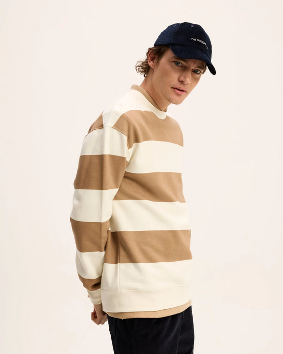 GOODPEOPLE Lien striped sweater Caramel