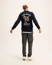 Afbeelding in Gallery-weergave laden, GOOD PEOPLE LITO ARTWORK SWEATER Navy