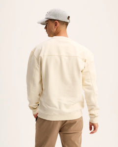 GOODPEOPLE Logan Clover Patch Sweater Off White