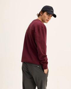 GOOD PEOPLE Loyd Oversized Artwork Sweater Bordeaux