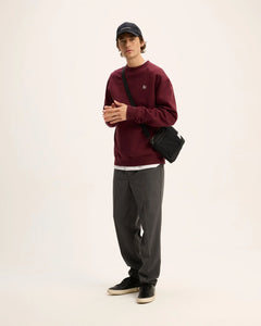 GOOD PEOPLE Loyd Oversized Artwork Sweater Bordeaux