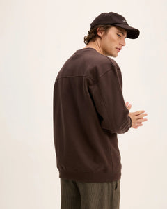GOOD PEOPLE Loyd Oversized Artwork Sweater Brown