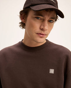GOOD PEOPLE Loyd Oversized Artwork Sweater Brown