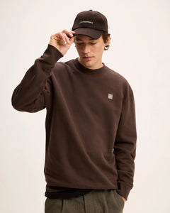 GOOD PEOPLE Loyd Oversized Artwork Sweater Brown