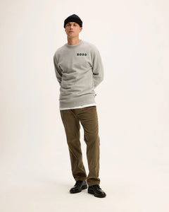 GOOD PEOPLE Lteddy Artwork Sweater Grey Melange