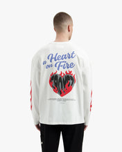 Afbeelding in Gallery-weergave laden, CROYEZ Heart On Fire Longsleeve Off-White