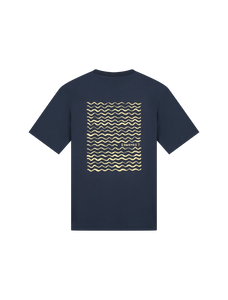 EDMONDS Lamé T-shirt Navy