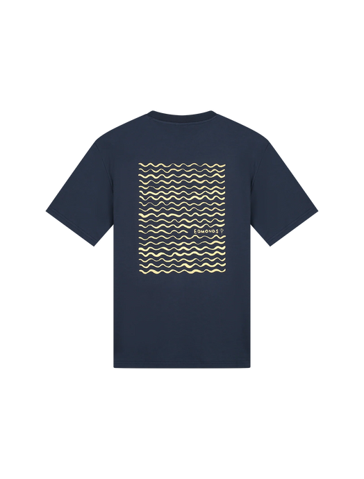 EDMONDS Lamé T-shirt Navy