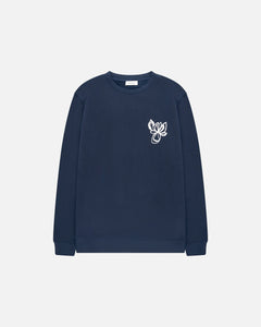 GOOD PEOPLE LITO ARTWORK SWEATER Navy