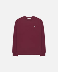 GOOD PEOPLE Loyd Oversized Artwork Sweater Bordeaux