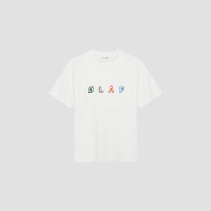 ØLÅF Sans Embro Logo Tee Optical White