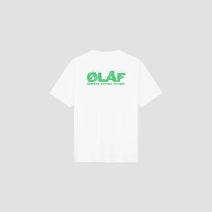 ØLÅF Spunge Logo Tee - Optical White