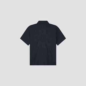 ØLÅF Sun Linen Shirt - Navy