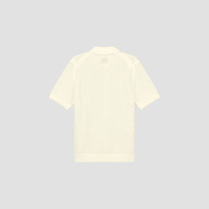 ØLÅF Knit Polo - Light Buttermilk