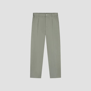 ØLÅF Regular Pleated Pant Smokey Olive
