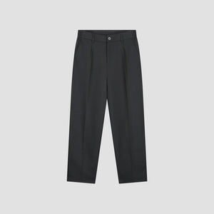 ØLÅF Twill Pleated Pant Charcoal