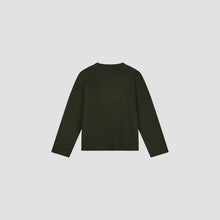 Afbeelding in Gallery-weergave laden, ØLÅF Signature Knitted Crewneck Olive Night