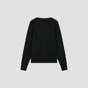 ØLÅF Signature Knitted Cardigan Black