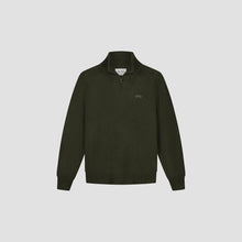 Afbeelding in Gallery-weergave laden, ØLÅF Signature Knitted Zip Mock Olive Night