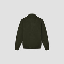 Afbeelding in Gallery-weergave laden, ØLÅF Signature Knitted Zip Mock Olive Night