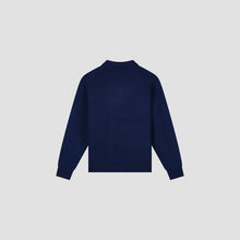 Afbeelding in Gallery-weergave laden, ØLÅF Knitted Oversized Polo Navy