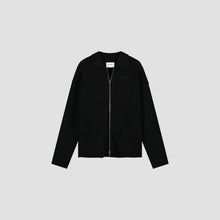 Afbeelding in Gallery-weergave laden, OLAF KNITTED ZIP CARDIGAN   Black