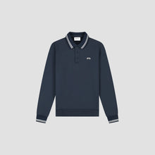 Afbeelding in Gallery-weergave laden, ØLÅF Tipping Detail Oversized Polo Navy