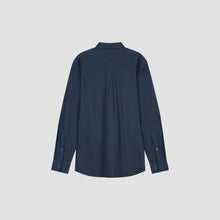Afbeelding in Gallery-weergave laden, ØLÅF STITCHED STRIPED RELAXED SHIRT  Navy