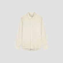 Afbeelding in Gallery-weergave laden, ØLÅF STITCHED STRIPED RELAXED SHIRT  Off White