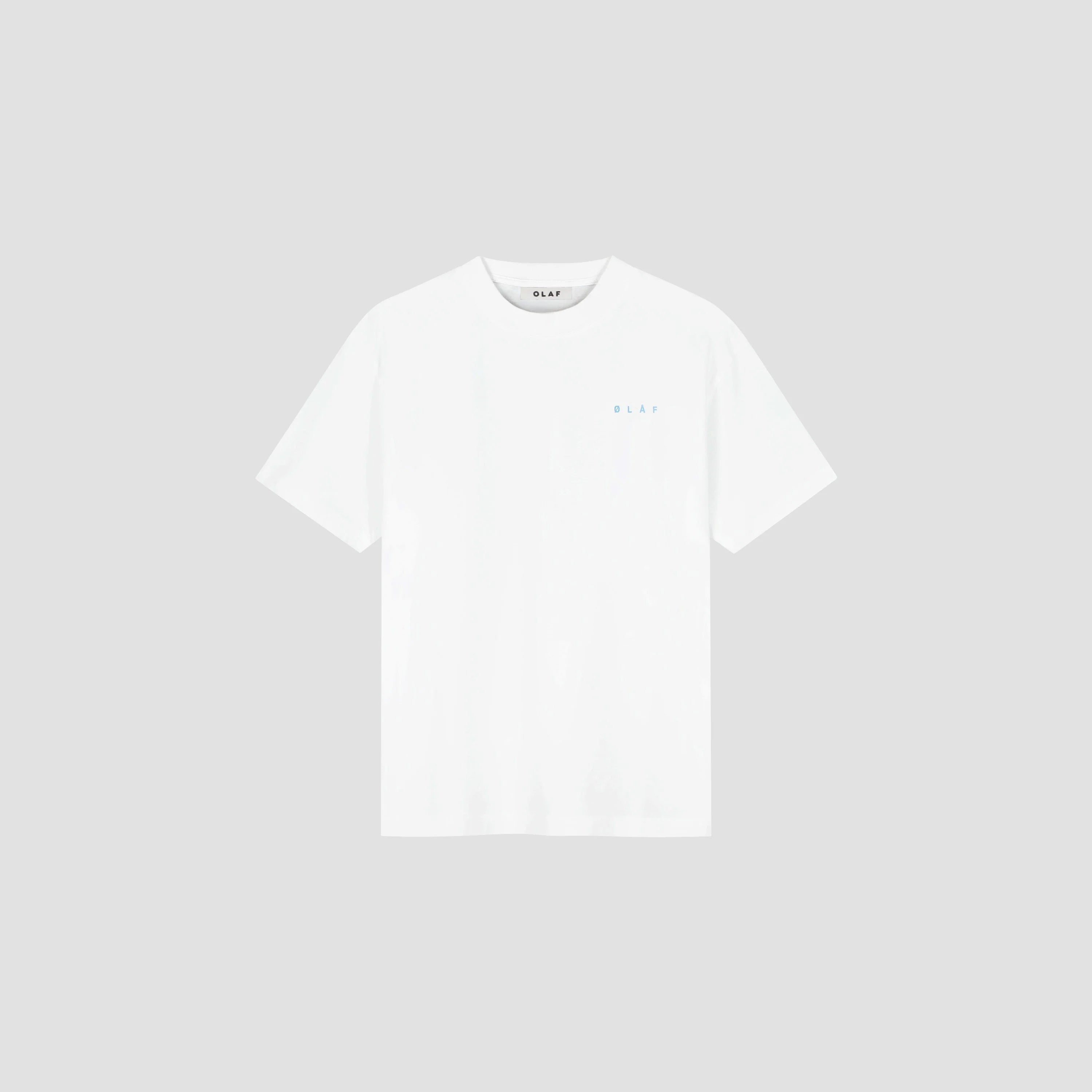 OLAF BRUSHSTROKE FACE TEE - OPTICAL WHITE