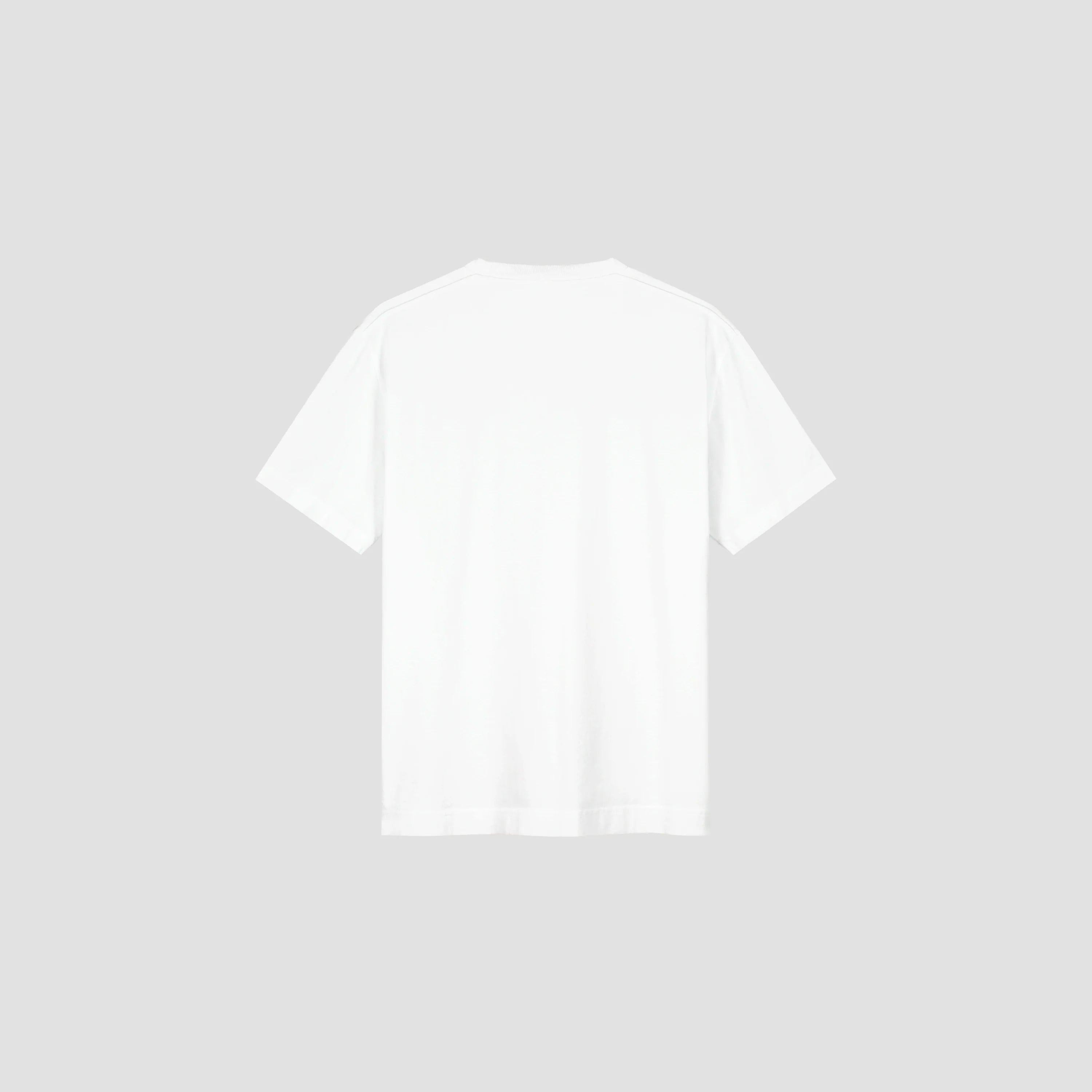 OLAF SCRIPT FRIENDS BOXY TEE - OPTICAL WHITE