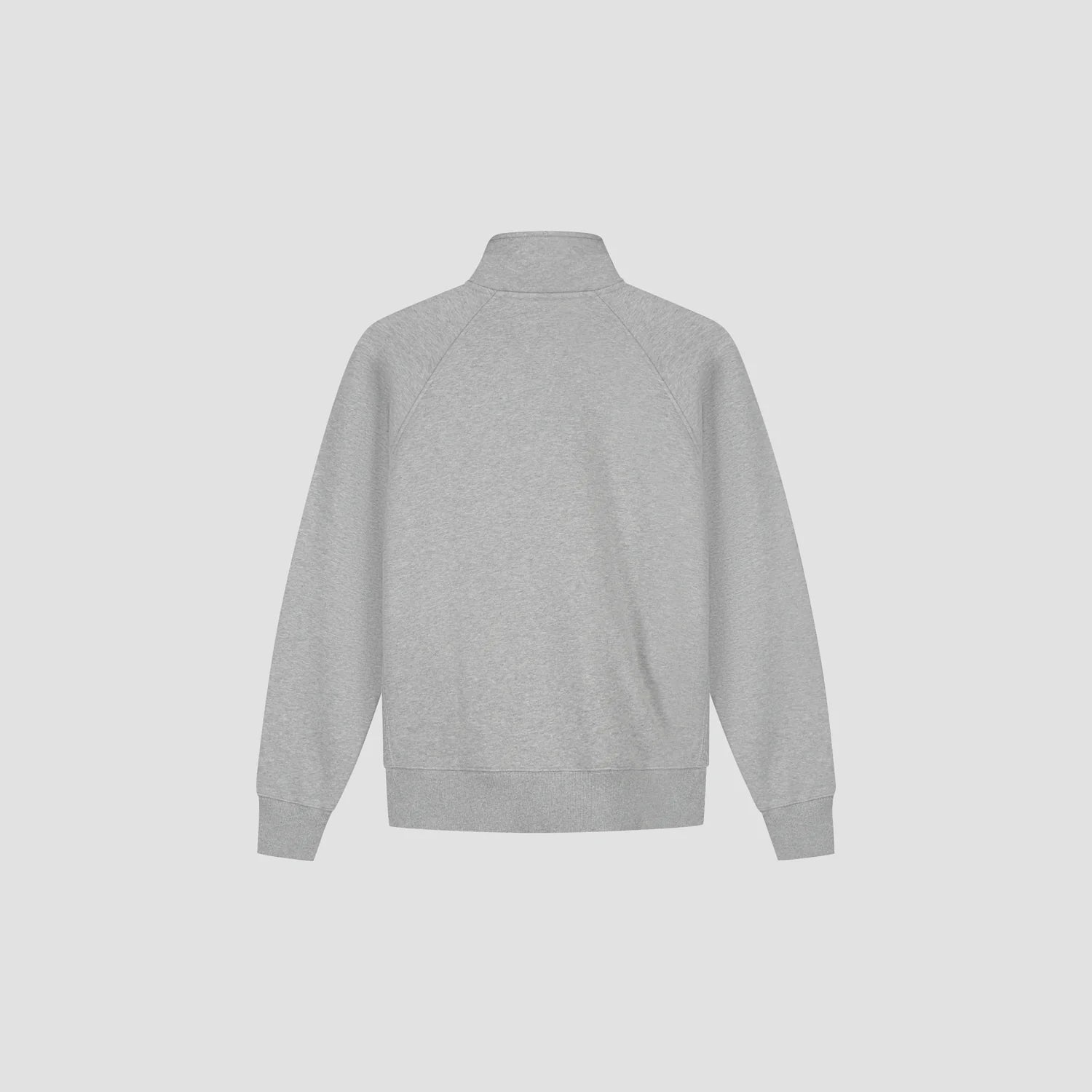 OLAF SIGNATURE ZIP MOCK Heather Grey