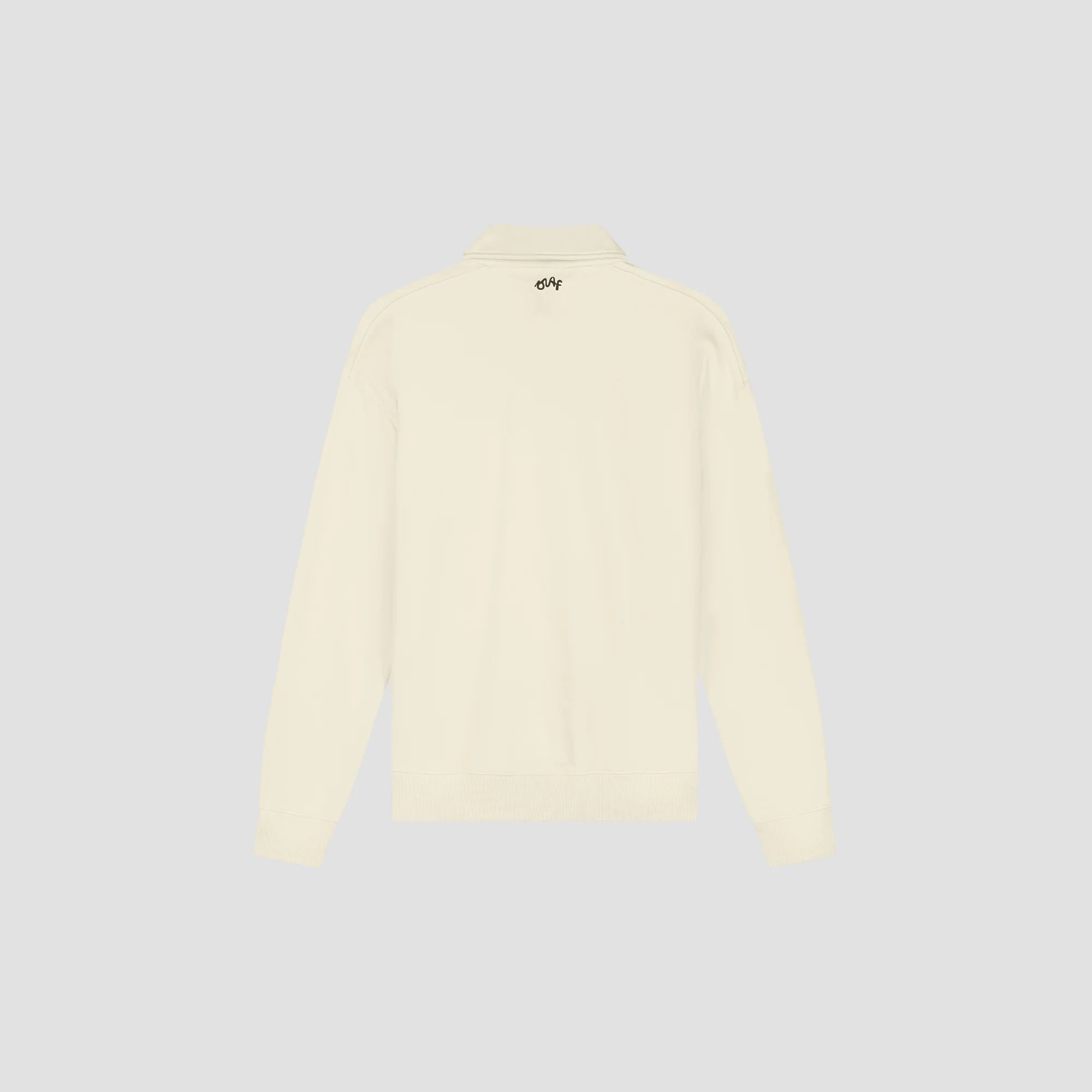 OLAF SCRIPT FRIENDS OVERSIZED POLO - OFF-WHITE