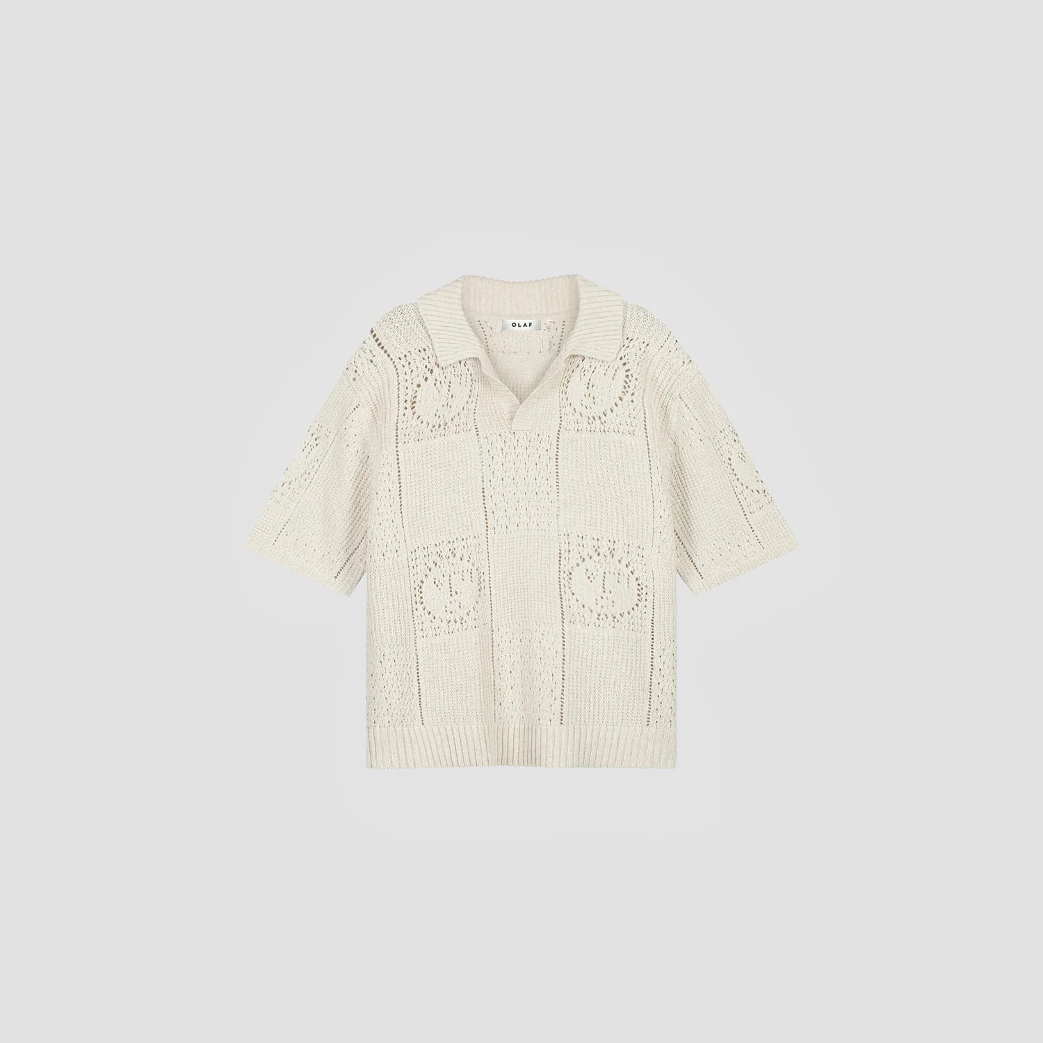 OLAF FACE LOGO KNIT POLO