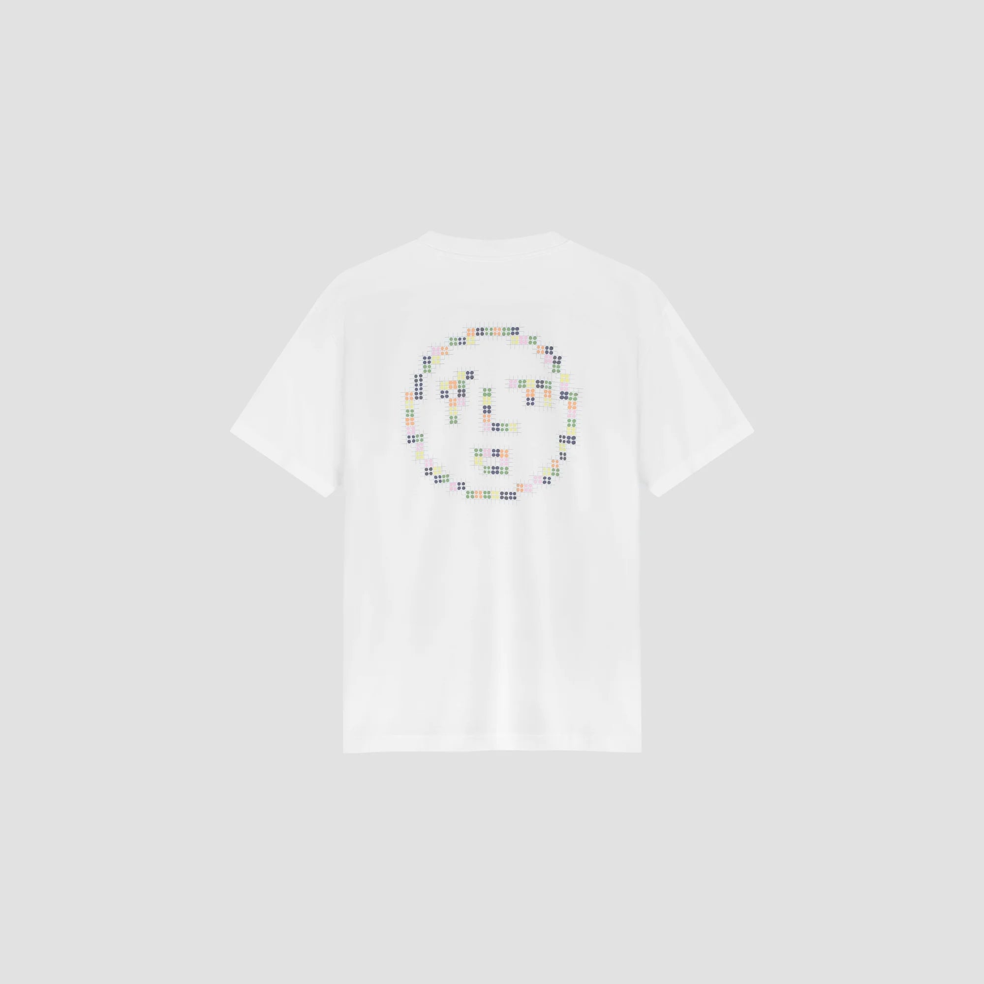 OLAF DOTTED FACE TEE - OPTICAL WHITE