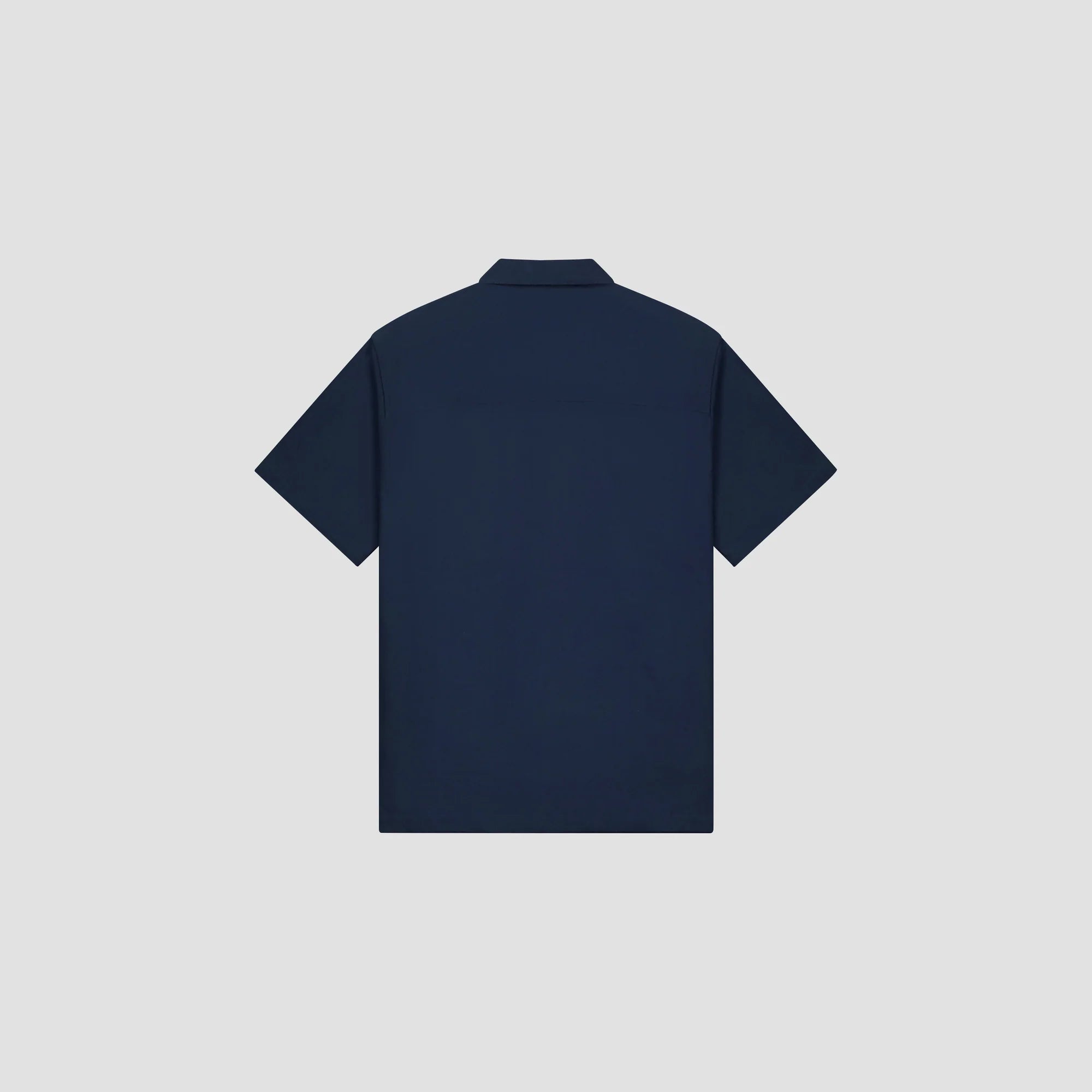 OLAF SEERSUCKER CAMP SHIRT - NAVY