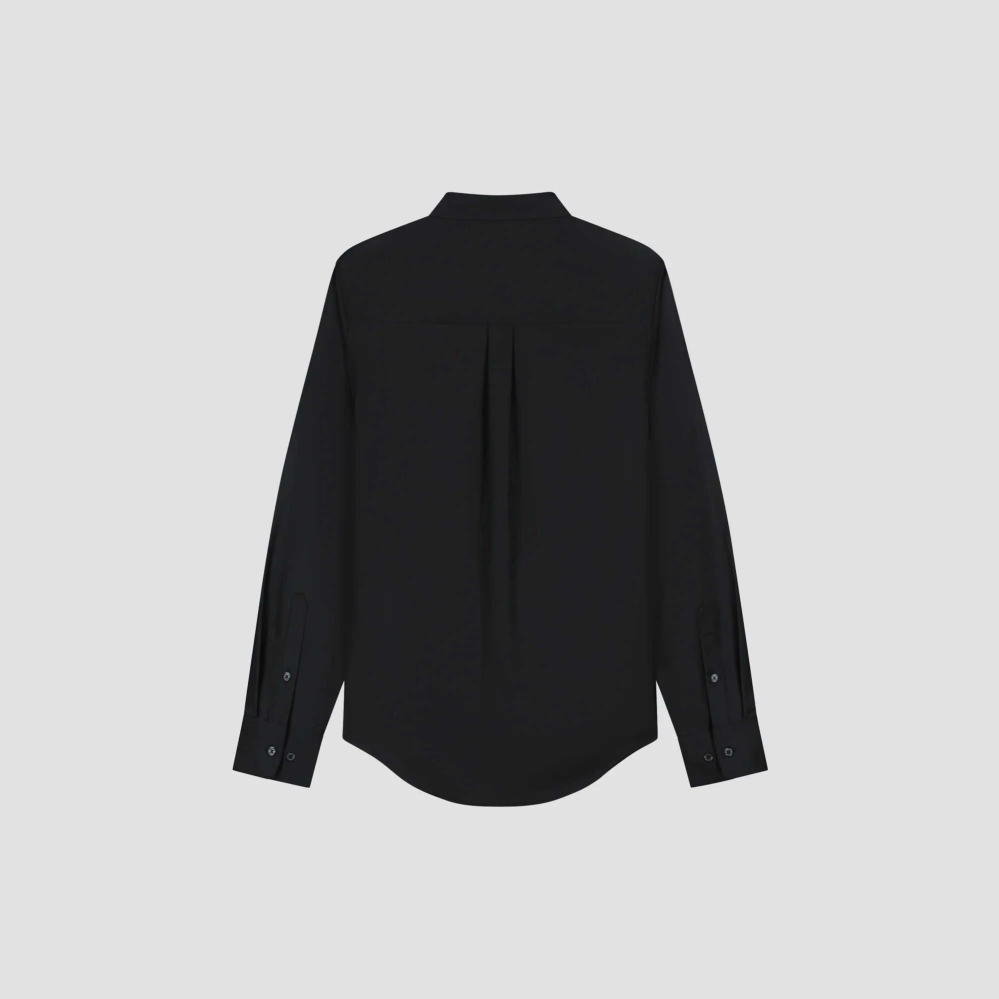 OLAF TROPICAL WOOL BLEND SHIRT - BLACK