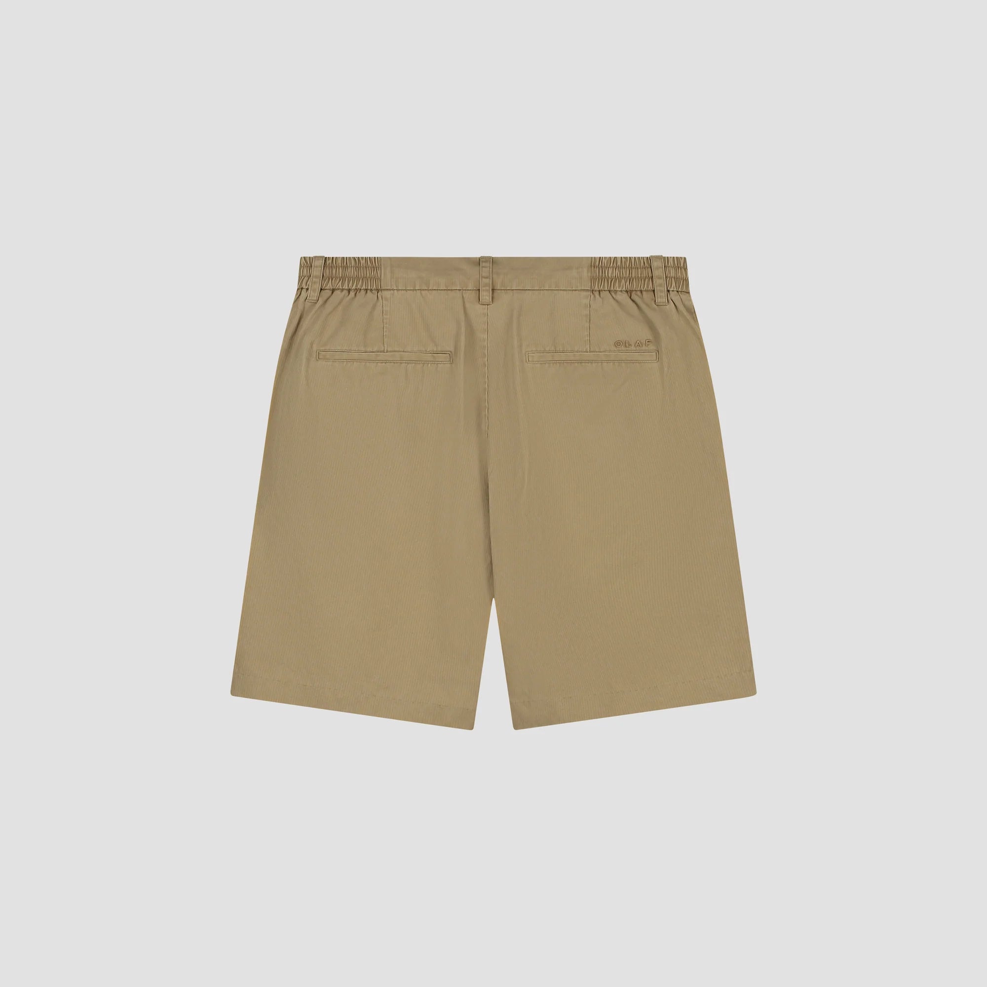 OLAF HERRINGBONE PLEATED SHORTS - TREE HOUSE