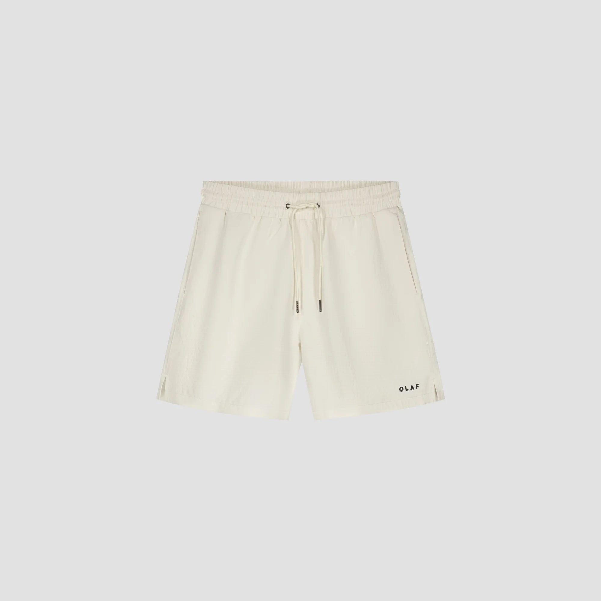 OLAF TEXTURE REGULAR SWIM SHORTS - OFF-WHITE