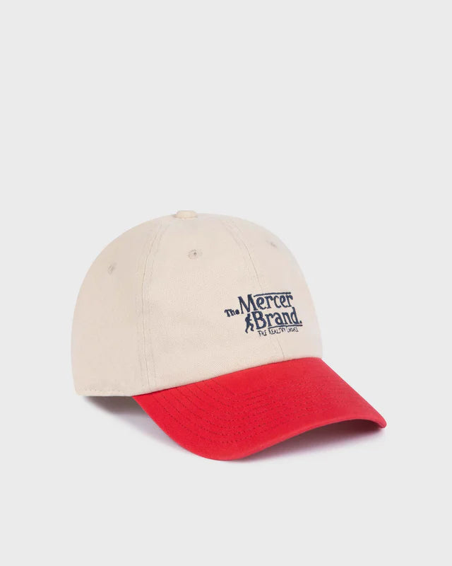 MERCER BRAND CAP White/Red